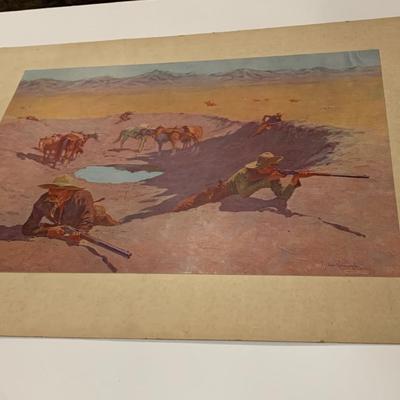 1909 Remingtons For Best Paintings Early Color Litho Folio