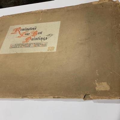 1909 Remingtons For Best Paintings Early Color Litho Folio