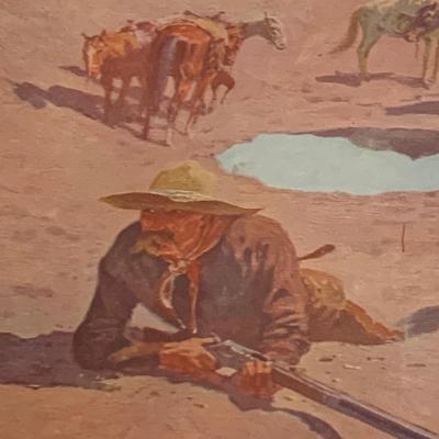 1909 Remingtons For Best Paintings Early Color Litho Folio