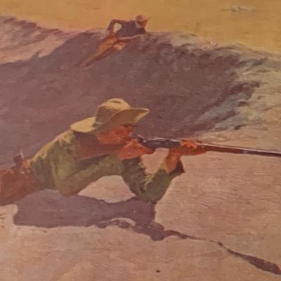 1909 Remingtons For Best Paintings Early Color Litho Folio