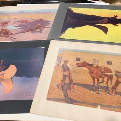 1909 Remingtons For Best Paintings Early Color Litho Folio