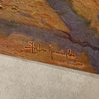 1909 Remingtons For Best Paintings Early Color Litho Folio