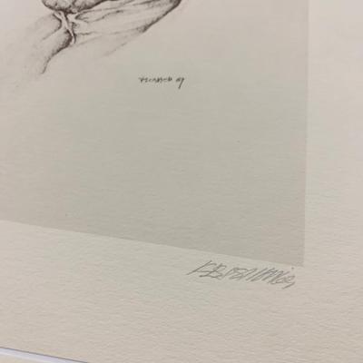 FOUR Signed/Numbered Native American Western Sketches
