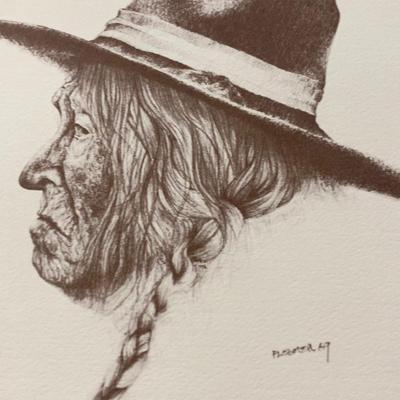 FOUR Signed/Numbered Native American Western Sketches