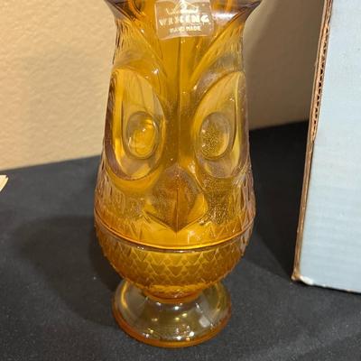 Vintage Viking Owl Candleholder