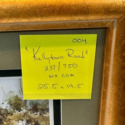 Kellytown Road by Jack Deloney - 237/750 Signed 25.5x19.5”