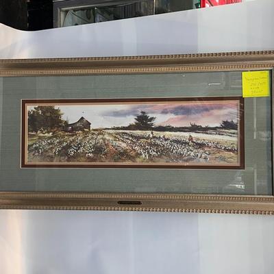 Hedgeroe Cotton by Jack Deloney 290/950 Signed 38x19”