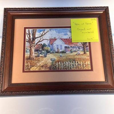 Here at Home by Jack Deloney Signed only 12x10”