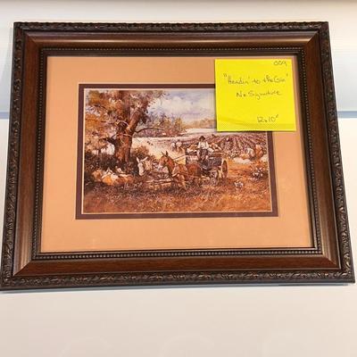Headin’ to the Gin by Jack Deloney No signature 12x10”