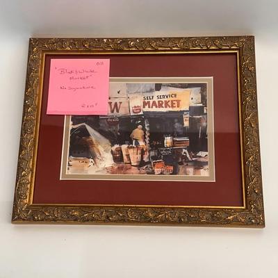 Fruit Market Market by Jack Deloney No Signature 12x10”
