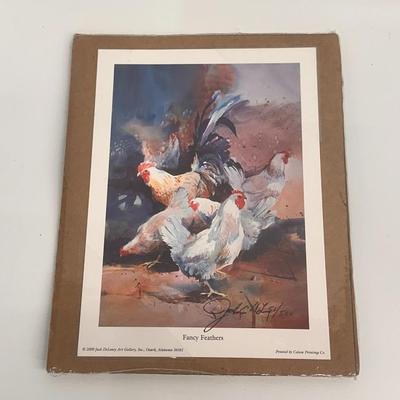 Fancy Feathers by Jack Deloney 51/500 9x6.5 Unframed