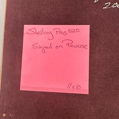 Shelling Peas by Jack Deloney Personal Note on Back 11x10 framed