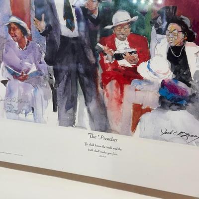 The Preacher by Jack Deloney 166/250 Artist Proof 16x14 unframed