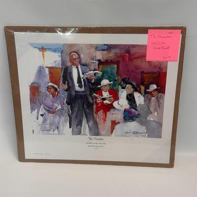 The Preacher by Jack Deloney 166/250 Artist Proof 16x14 unframed