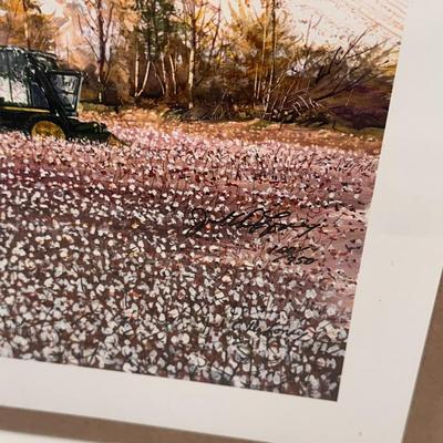 Piedmont Cotton by Jack Deloney 100/950 12.5x16.5 unframed