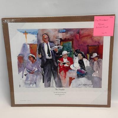 The Preacher by Jack Deloney 9/250 Artist’s Proof 16x14 unframed