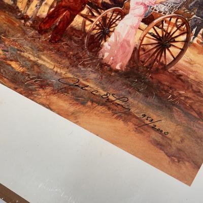The Gathering by Jack Deloney 953/2000 unframed 26x20