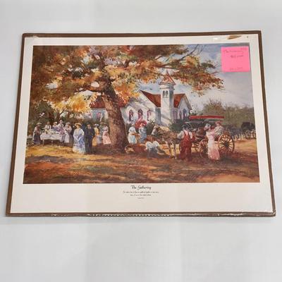 The Gathering by Jack Deloney 953/2000 unframed 26x20