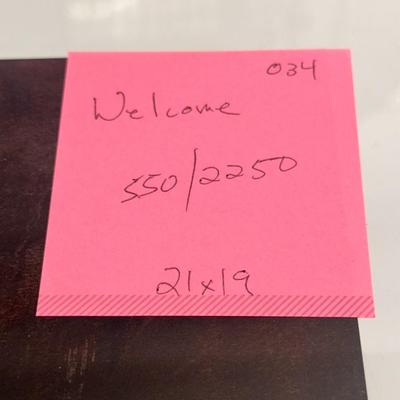 Welcome by Jack Deloney 550/2250 unframed 21x19