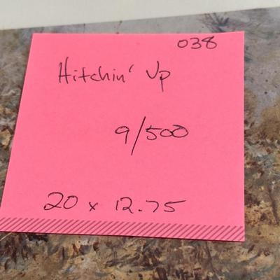 Hitchin’ Up by Jack Deloney 9/500 unframed 20x12.75