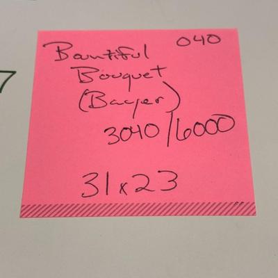Bountiful Bouquet (Bayer) by Jack Deloney 3040/6000 unframed 31x23