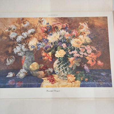 Bountiful Bouquet (Bayer) by Jack Deloney 3018/6000 unframed 31x23