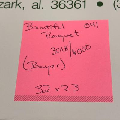Bountiful Bouquet (Bayer) by Jack Deloney 3018/6000 unframed 31x23