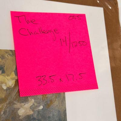The Challenge by Jack Deloney 14/1250 unframed 33.5x17.5