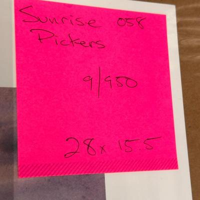 Sunrise Pickers by Jack Deloney 9/950 unframed 28x15.5