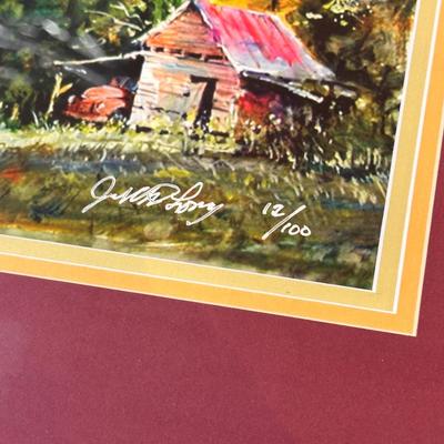 Grandpa’s Truck by Jack Deloney 12/100 framed 18x13