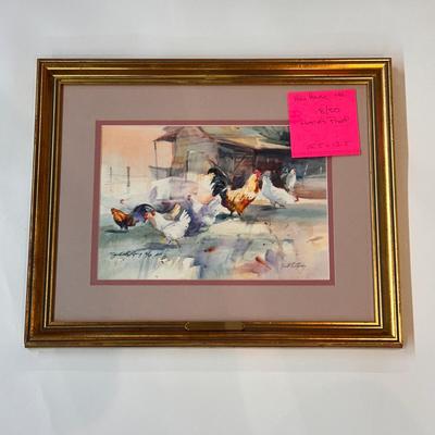 Hen House by Jack Deloney 8/50 Artist’s Proof 15.5x12.5