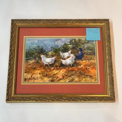 Nub’s Rooster by Jack Deloney 9/150 Framed 21x18