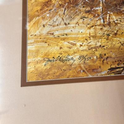 On the Rise by Jack Deloney 51/950 Framed 37x26.5