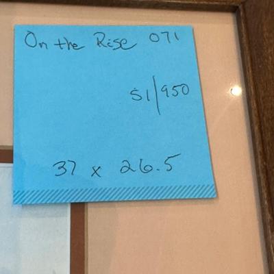 On the Rise by Jack Deloney 51/950 Framed 37x26.5