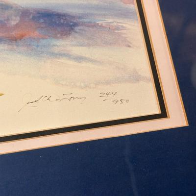 Phlox and Lace by Jack Deloney 244/950 framed 40x34
