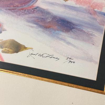 Phlox and Lace by Jack Deloney 57/950 framed 40x34