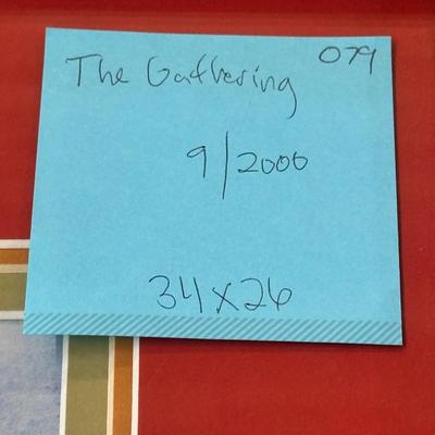 The Gathering by Jack Deloney 9/2000 framed 34x26