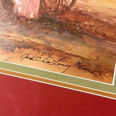 The Gathering by Jack Deloney 9/2000 framed 34x26