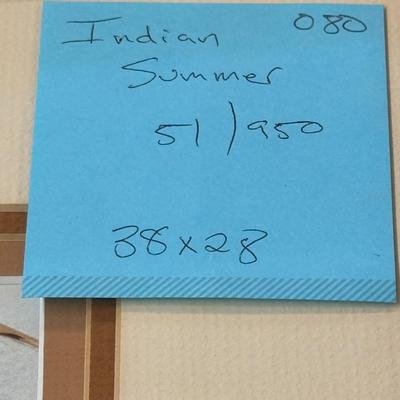 Indian Summer by Jack Deloney 51/950 framed 38x28