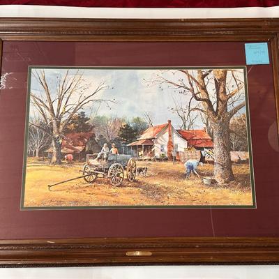 Indian Summer by Jack Deloney 629/950 framed 40x32