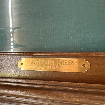 Claybank Creek by Jack Deloney 9/1500 framed 40x32