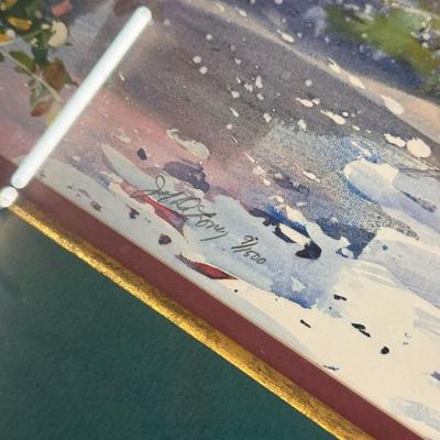 Claybank Creek by Jack Deloney 9/1500 framed 40x32