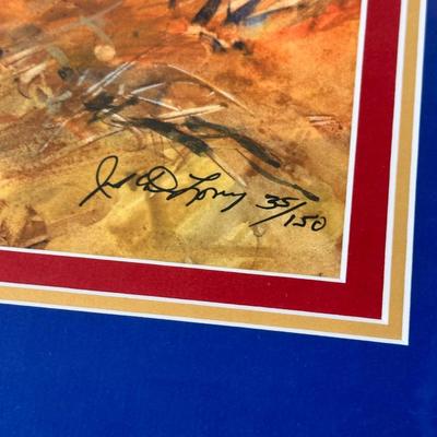 Nub’s Rooster by Jack Deloney 31/150 framed 25x21