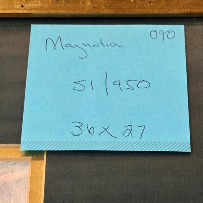 Magnolia by Jack Deloney 51/950 framed 36x27