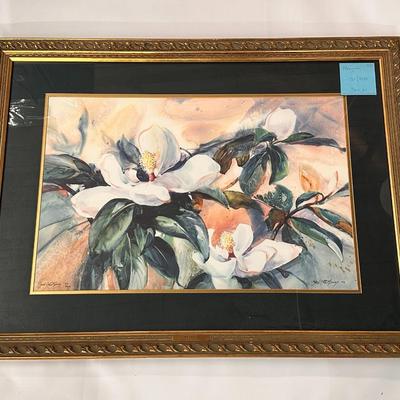 Magnolia by Jack Deloney 51/950 framed 36x27