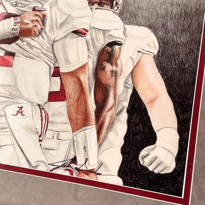 Jalen Hurts by John Saunders Print only 31x25