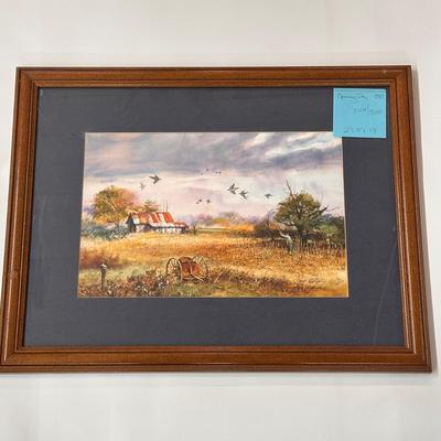 Opening Day by Jack Deloney 3116/5000 framed 23.5x18