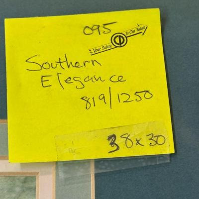Southern Elegance by Jack Deloney 819/1250 framed 38x30