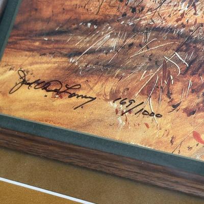 Quail Point by Jack Deloney 169/1000 framed 24x15