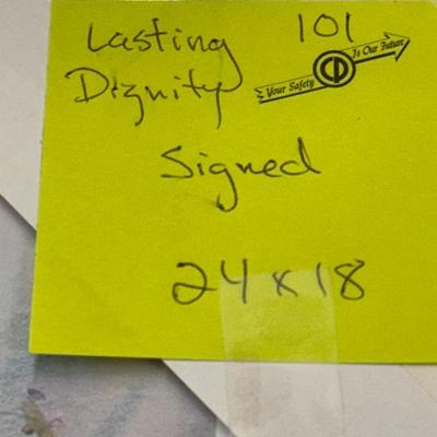Lasting Dignity by Jack Deloney Signed 24x18